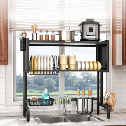 Organizador de Cocina Multifuncional de Acero Inoxidable + REGALO: Kit de Utensilios