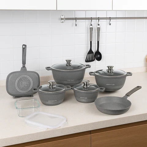 Conjunto de Ollas de Cerámica 19 Piezas Antiadherentes [ÚLTIMAS UNIDADES]