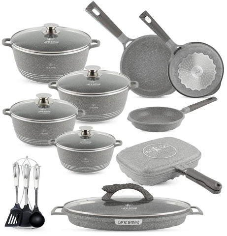 Conjunto de Ollas de Cerámica 19 Piezas Antiadherentes [ÚLTIMAS UNIDADES]